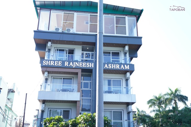 Shree Rajneesh Ashram building in daylight