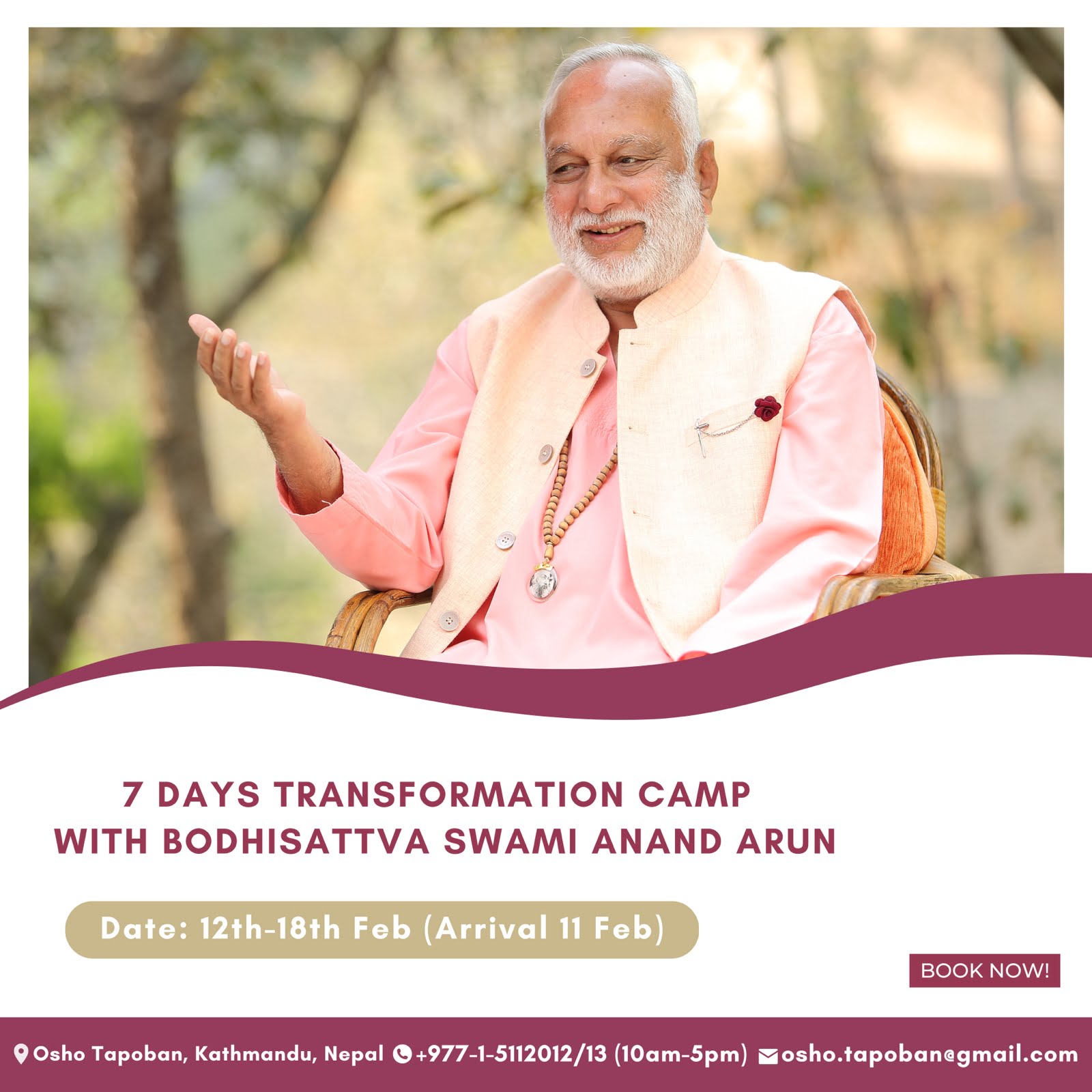 Transformation Camp With Swami Anand Arun (Feb 2023)